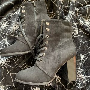 Black ankle boots